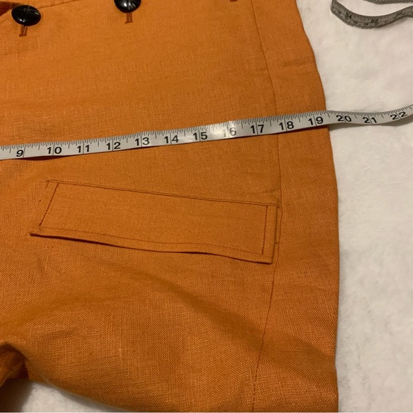 Linen Cropped Hoodie Peacoat/Trench NWOT Size SR - Picture 11 of 16